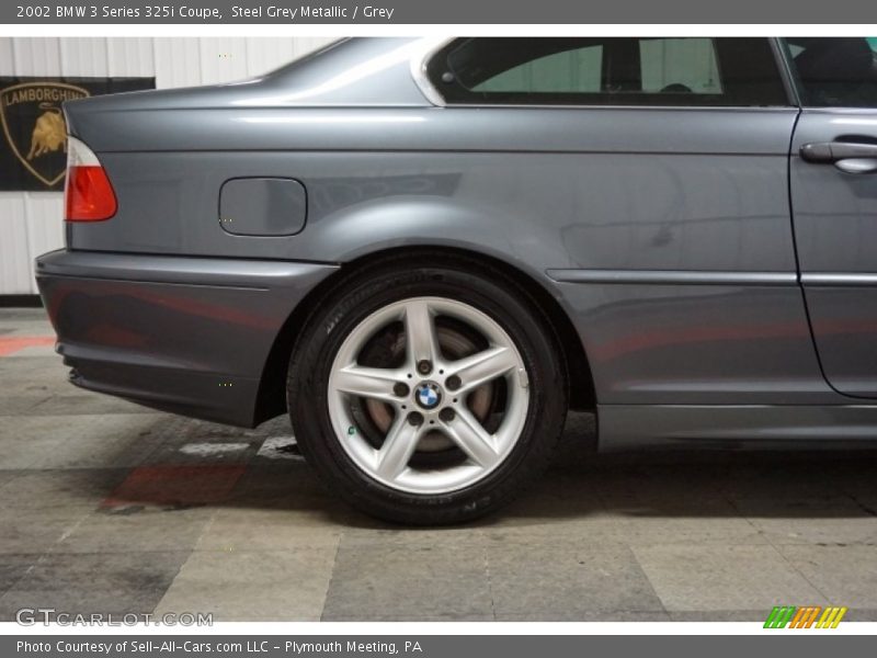 Steel Grey Metallic / Grey 2002 BMW 3 Series 325i Coupe