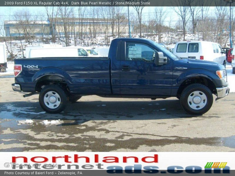 Dark Blue Pearl Metallic / Stone/Medium Stone 2009 Ford F150 XL Regular Cab 4x4