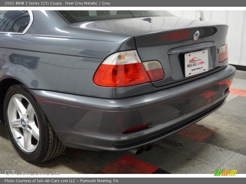 Steel Grey Metallic / Grey 2002 BMW 3 Series 325i Coupe