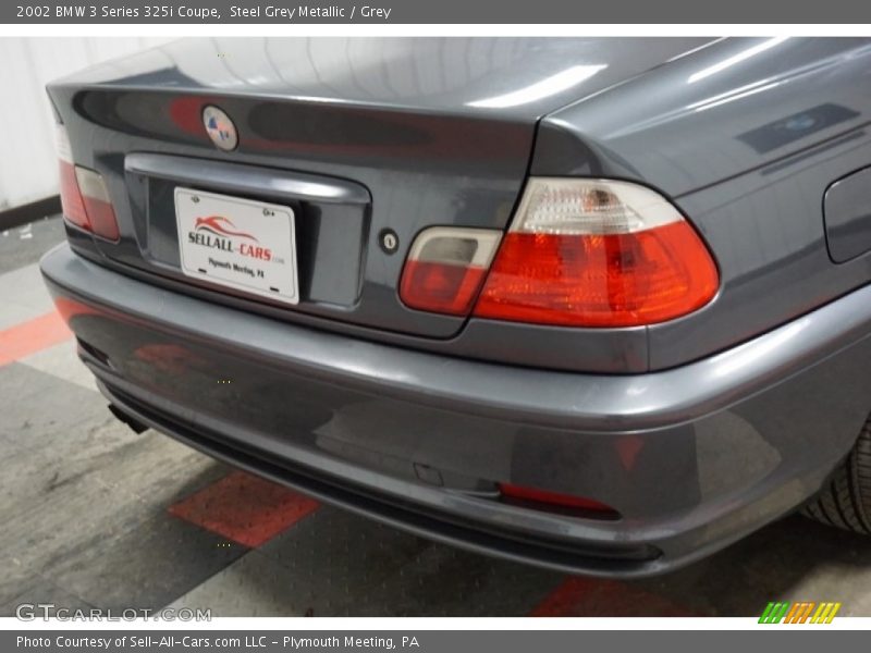 Steel Grey Metallic / Grey 2002 BMW 3 Series 325i Coupe