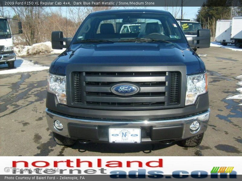 Dark Blue Pearl Metallic / Stone/Medium Stone 2009 Ford F150 XL Regular Cab 4x4