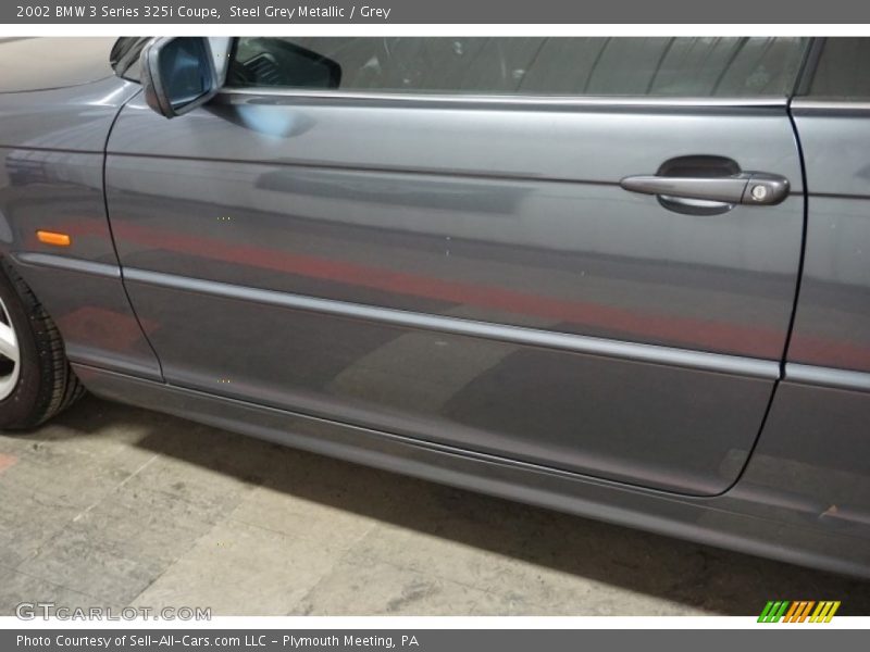 Steel Grey Metallic / Grey 2002 BMW 3 Series 325i Coupe