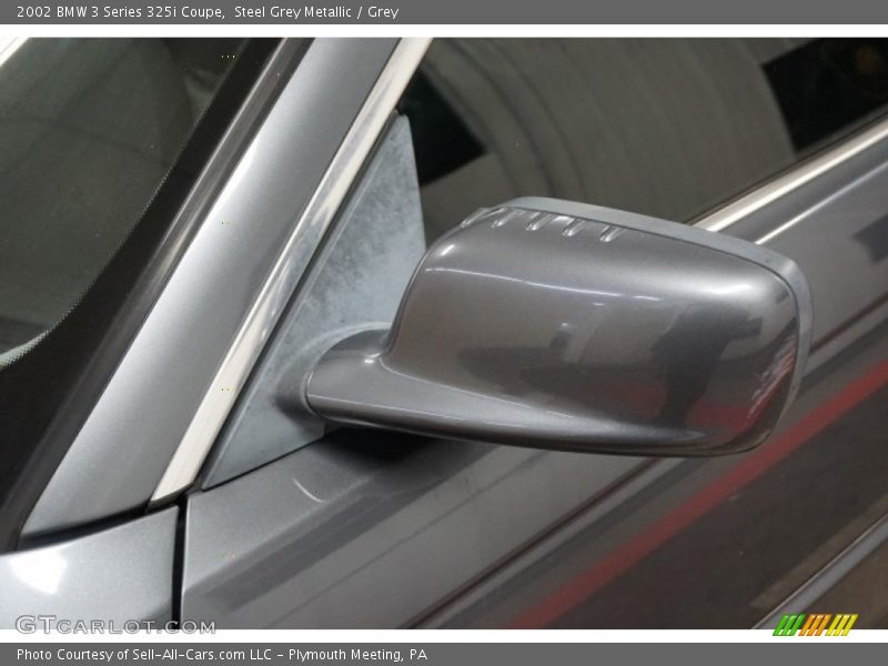 Steel Grey Metallic / Grey 2002 BMW 3 Series 325i Coupe