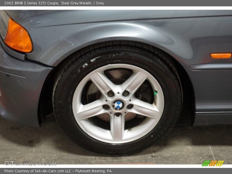 Steel Grey Metallic / Grey 2002 BMW 3 Series 325i Coupe