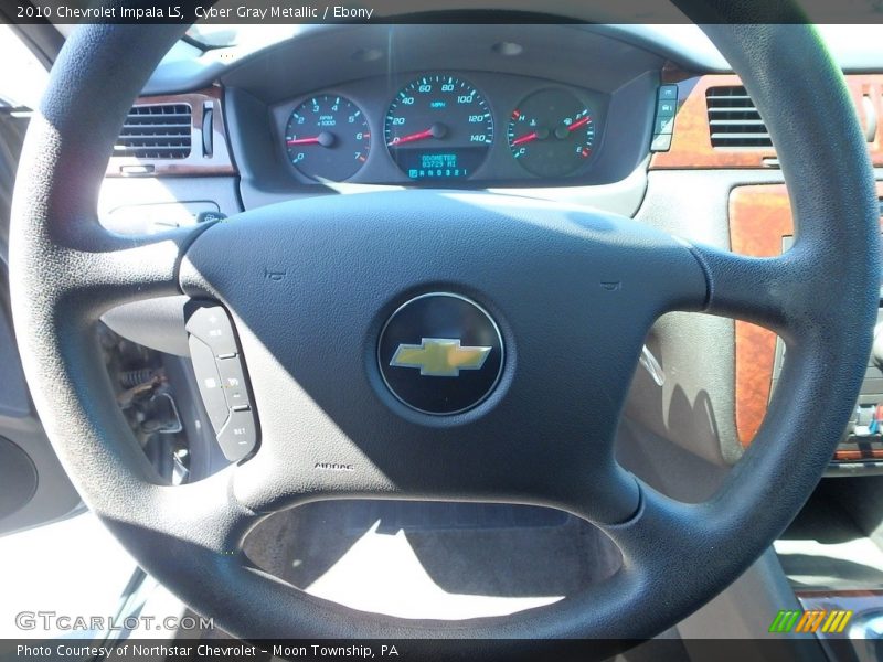 Cyber Gray Metallic / Ebony 2010 Chevrolet Impala LS