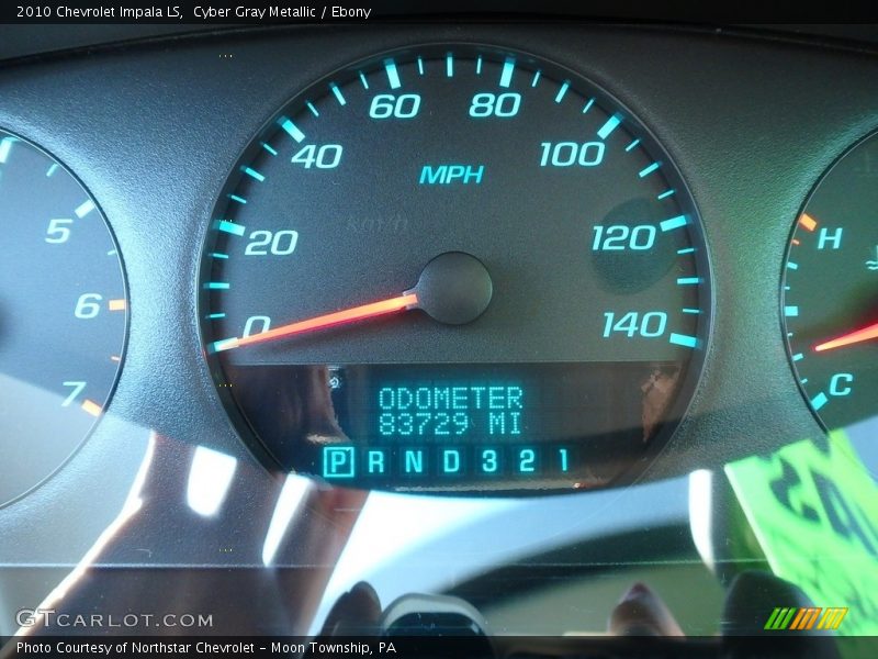 Cyber Gray Metallic / Ebony 2010 Chevrolet Impala LS