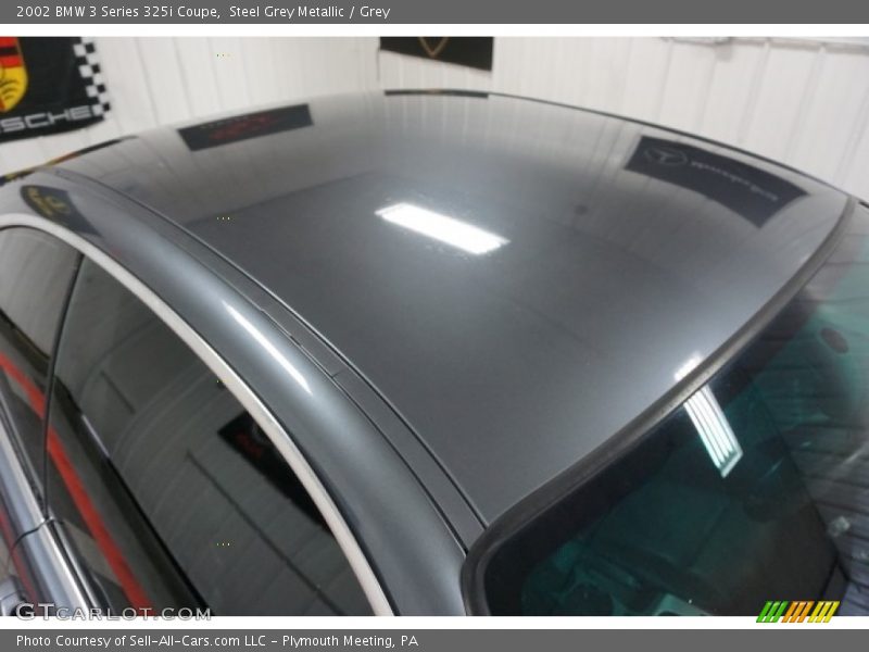 Steel Grey Metallic / Grey 2002 BMW 3 Series 325i Coupe