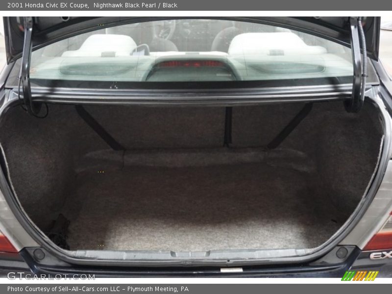Nighthawk Black Pearl / Black 2001 Honda Civic EX Coupe