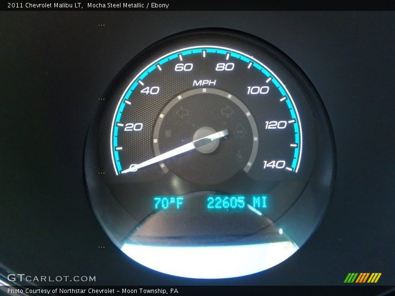 Mocha Steel Metallic / Ebony 2011 Chevrolet Malibu LT