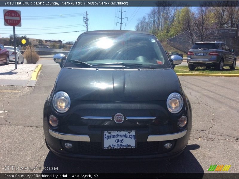 Nero (Black) / Rosso/Nero (Red/Black) 2013 Fiat 500 c cabrio Lounge