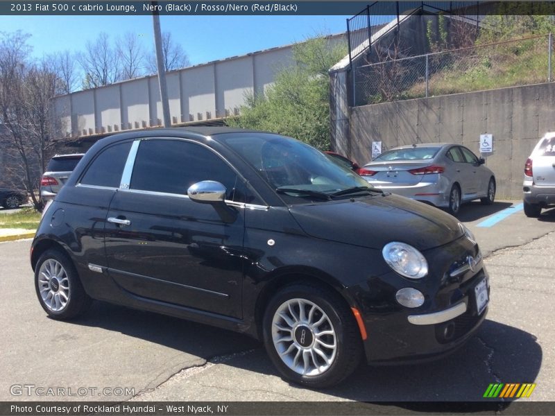 Nero (Black) / Rosso/Nero (Red/Black) 2013 Fiat 500 c cabrio Lounge