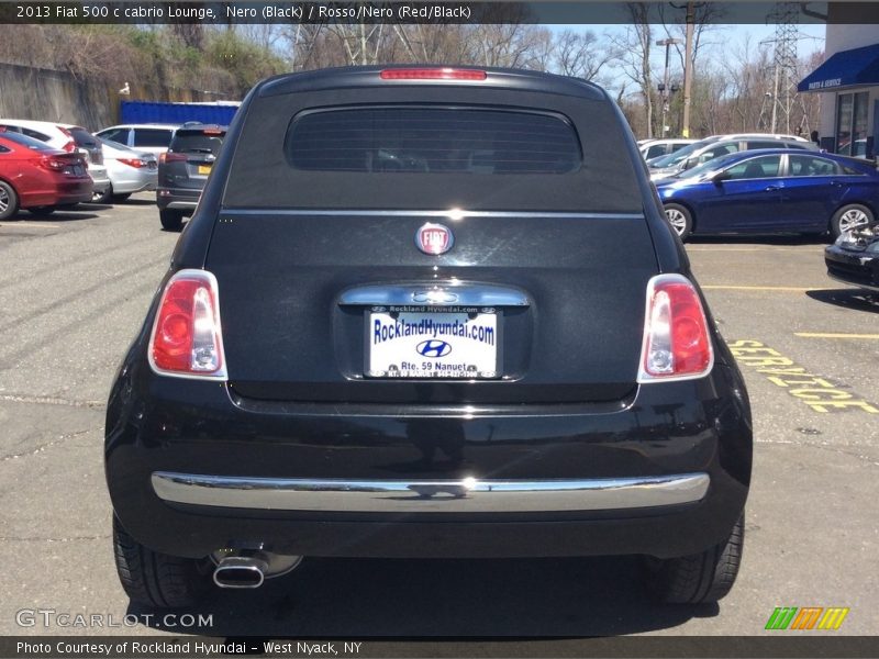 Nero (Black) / Rosso/Nero (Red/Black) 2013 Fiat 500 c cabrio Lounge