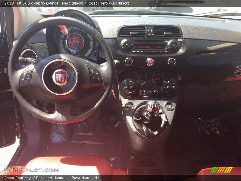 Nero (Black) / Rosso/Nero (Red/Black) 2013 Fiat 500 c cabrio Lounge