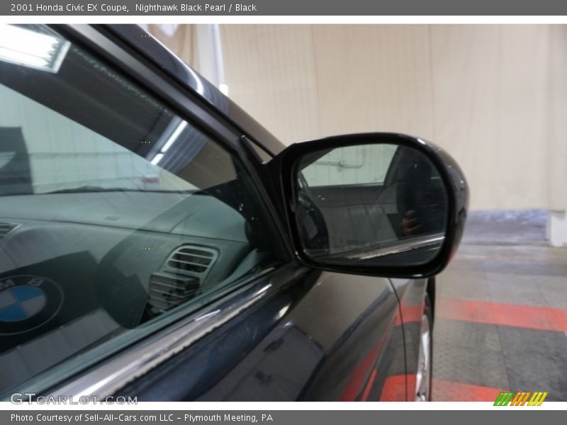 Nighthawk Black Pearl / Black 2001 Honda Civic EX Coupe