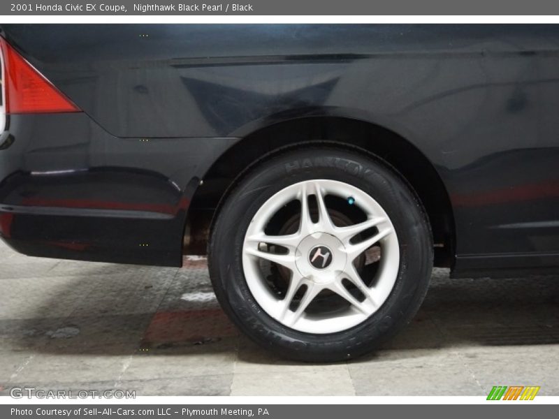 Nighthawk Black Pearl / Black 2001 Honda Civic EX Coupe