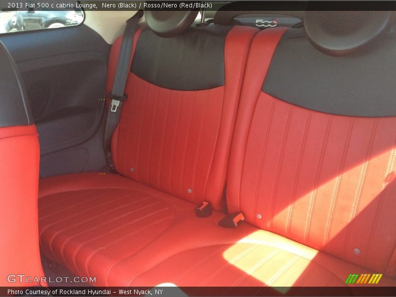 Nero (Black) / Rosso/Nero (Red/Black) 2013 Fiat 500 c cabrio Lounge