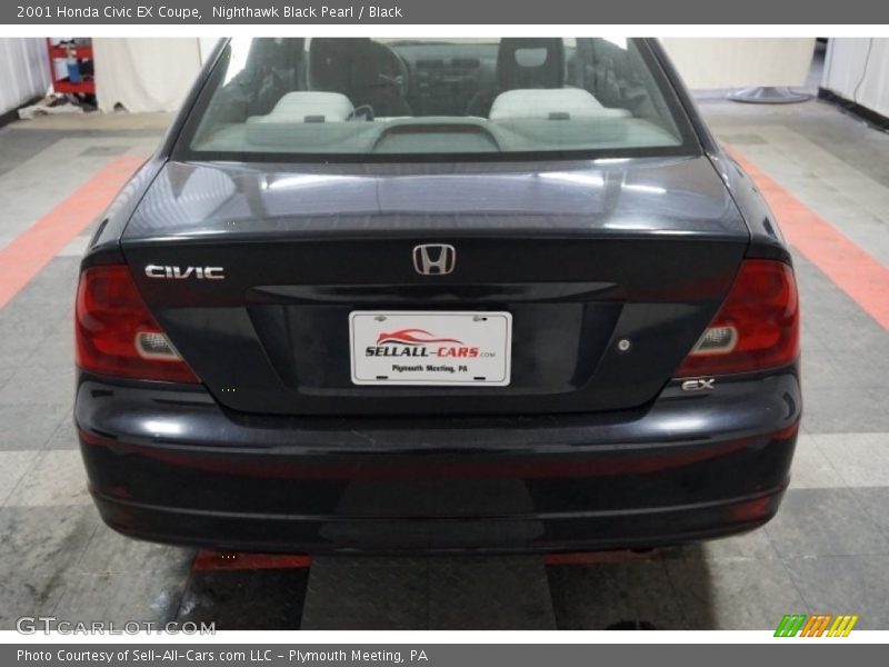 Nighthawk Black Pearl / Black 2001 Honda Civic EX Coupe