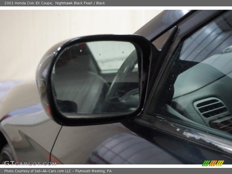 Nighthawk Black Pearl / Black 2001 Honda Civic EX Coupe
