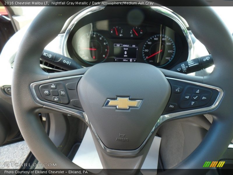 Nightfall Gray Metallic / Dark Atmosphere/Medium Ash Gray 2016 Chevrolet Malibu LT