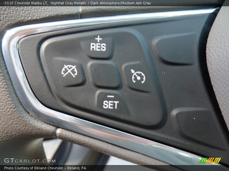 Nightfall Gray Metallic / Dark Atmosphere/Medium Ash Gray 2016 Chevrolet Malibu LT