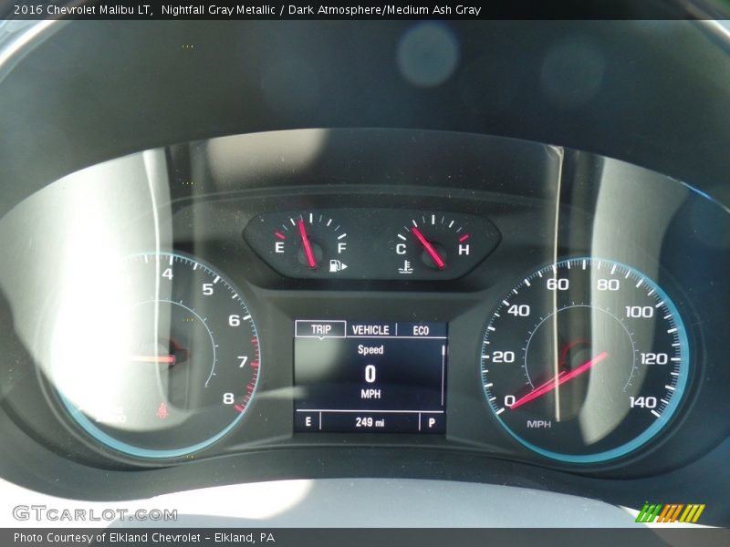 Nightfall Gray Metallic / Dark Atmosphere/Medium Ash Gray 2016 Chevrolet Malibu LT