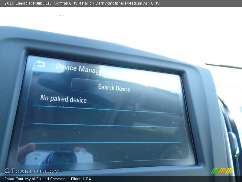 Nightfall Gray Metallic / Dark Atmosphere/Medium Ash Gray 2016 Chevrolet Malibu LT