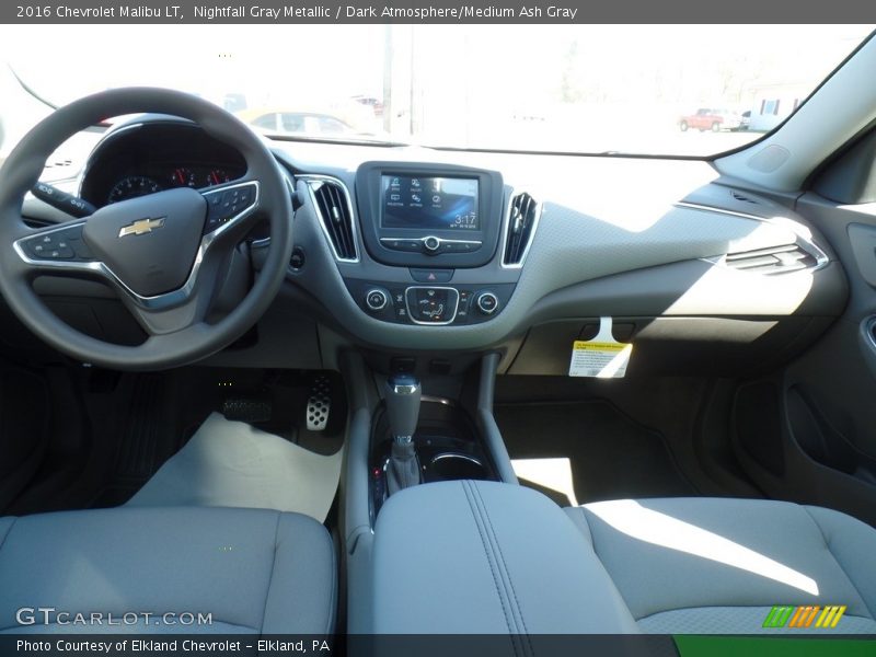 Nightfall Gray Metallic / Dark Atmosphere/Medium Ash Gray 2016 Chevrolet Malibu LT