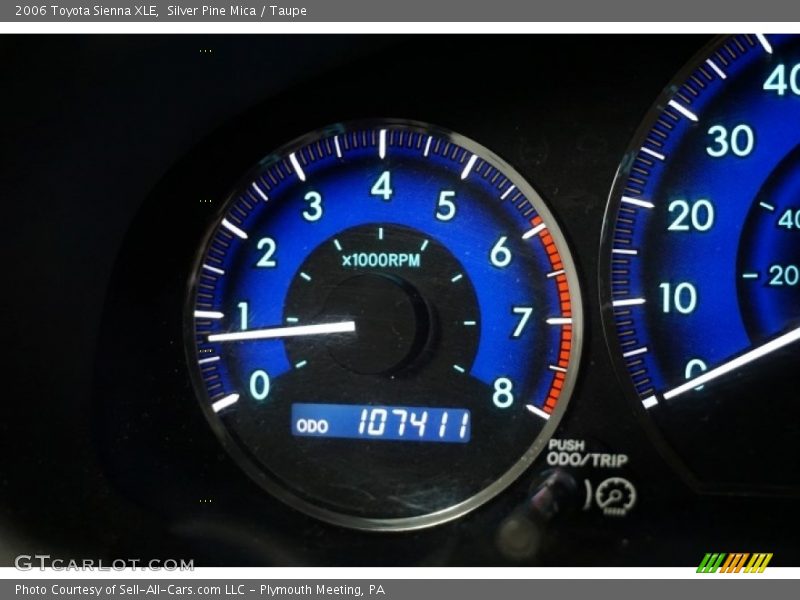 Silver Pine Mica / Taupe 2006 Toyota Sienna XLE