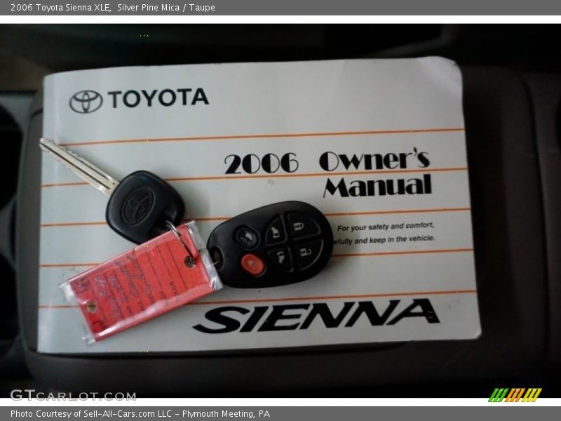 Silver Pine Mica / Taupe 2006 Toyota Sienna XLE