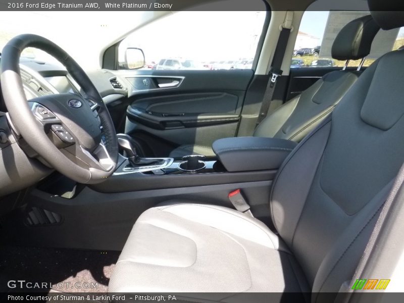 White Platinum / Ebony 2016 Ford Edge Titanium AWD
