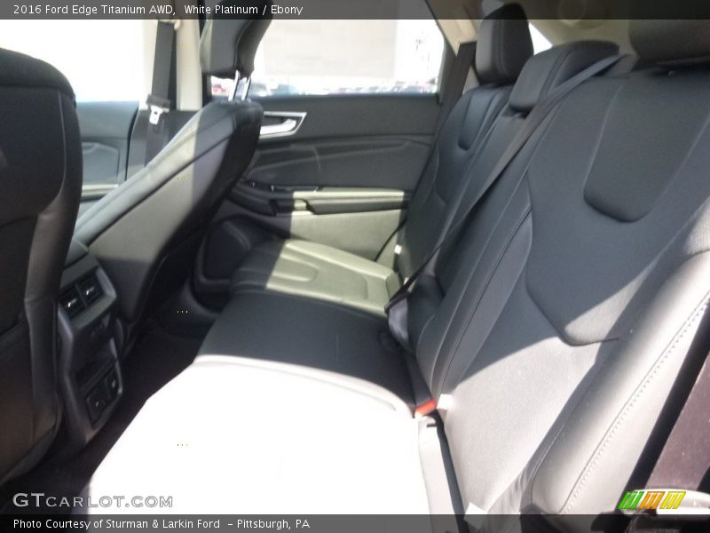 White Platinum / Ebony 2016 Ford Edge Titanium AWD