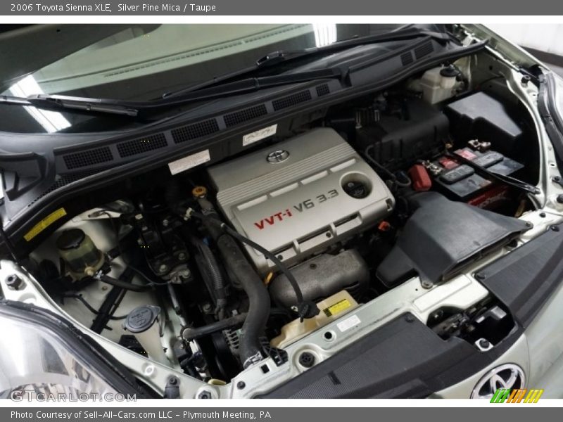 Silver Pine Mica / Taupe 2006 Toyota Sienna XLE
