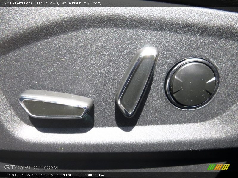 White Platinum / Ebony 2016 Ford Edge Titanium AWD