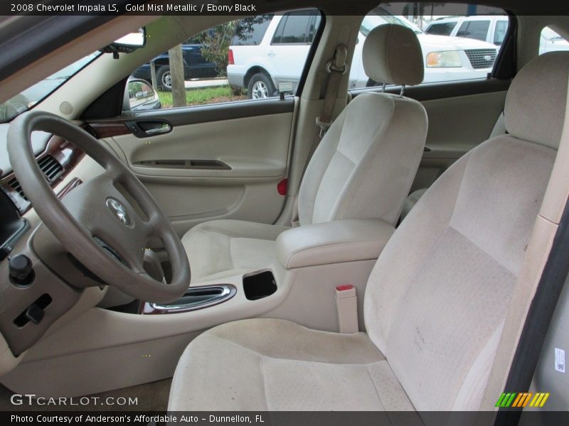 Gold Mist Metallic / Ebony Black 2008 Chevrolet Impala LS