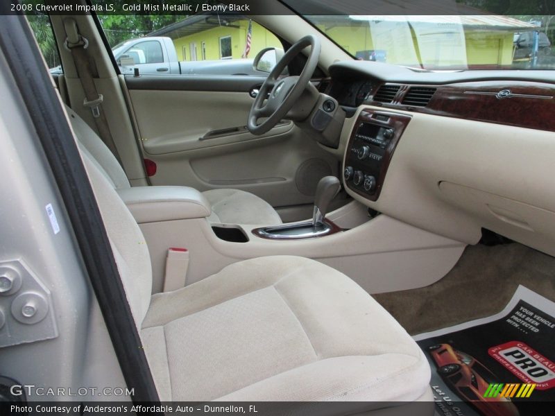 Gold Mist Metallic / Ebony Black 2008 Chevrolet Impala LS