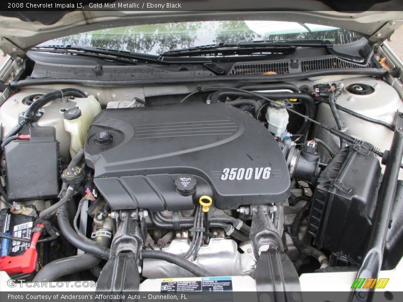 Gold Mist Metallic / Ebony Black 2008 Chevrolet Impala LS
