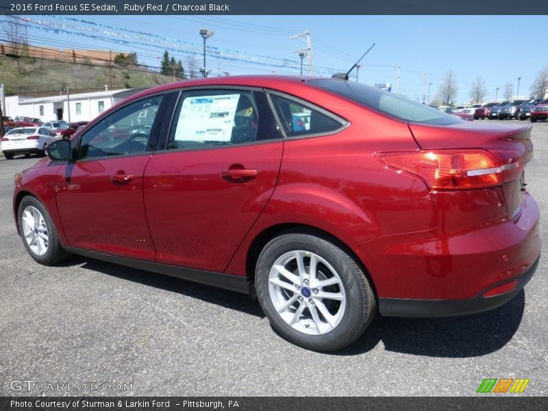 Ruby Red / Charcoal Black 2016 Ford Focus SE Sedan