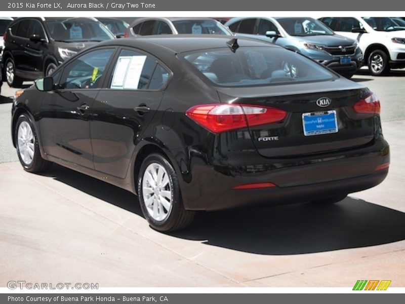 Aurora Black / Gray Two Tone 2015 Kia Forte LX