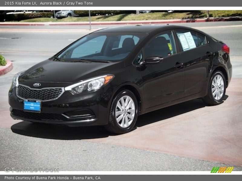 Aurora Black / Gray Two Tone 2015 Kia Forte LX