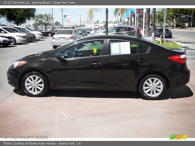 Aurora Black / Gray Two Tone 2015 Kia Forte LX