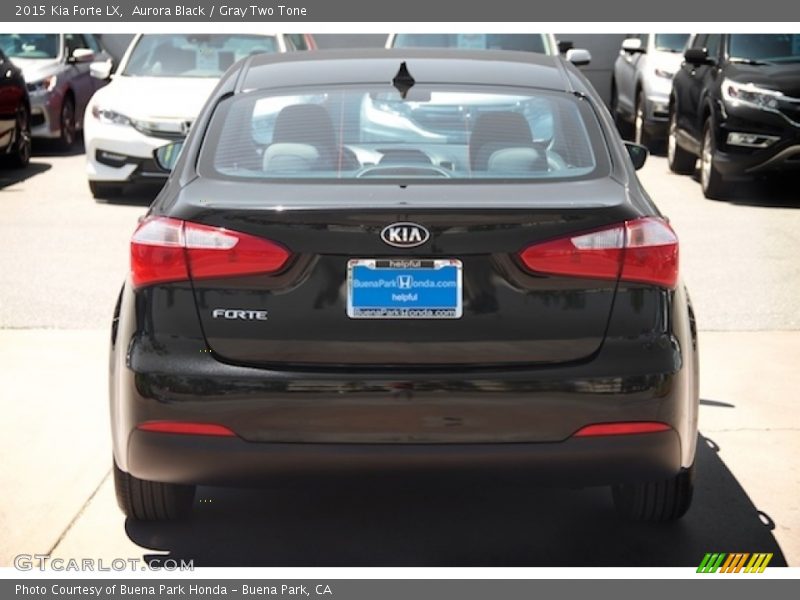 Aurora Black / Gray Two Tone 2015 Kia Forte LX