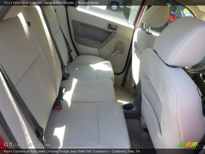 Sangria Red Metallic / Medium Stone 2011 Ford Focus S Sedan