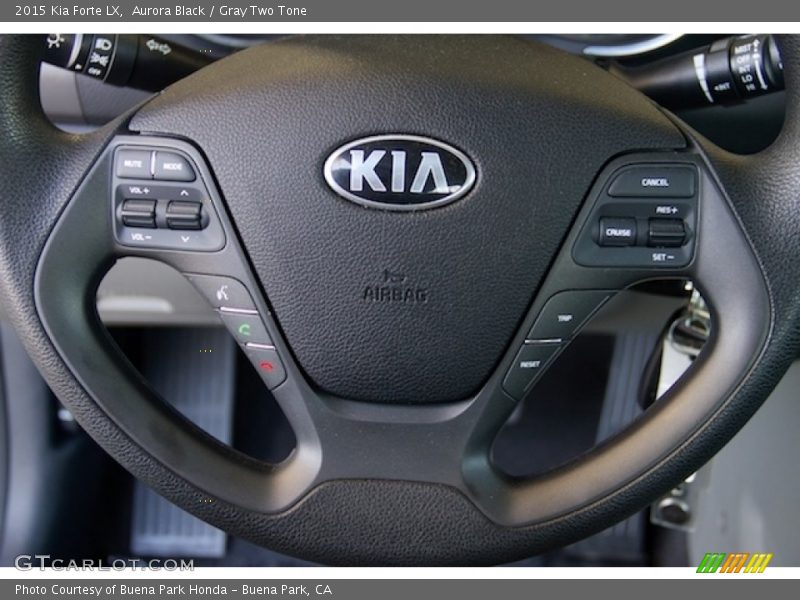 Aurora Black / Gray Two Tone 2015 Kia Forte LX