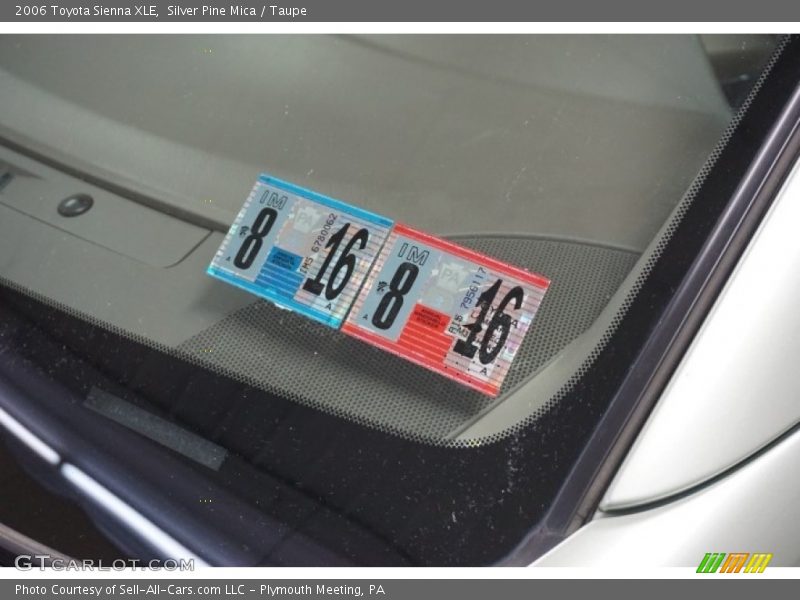 Silver Pine Mica / Taupe 2006 Toyota Sienna XLE