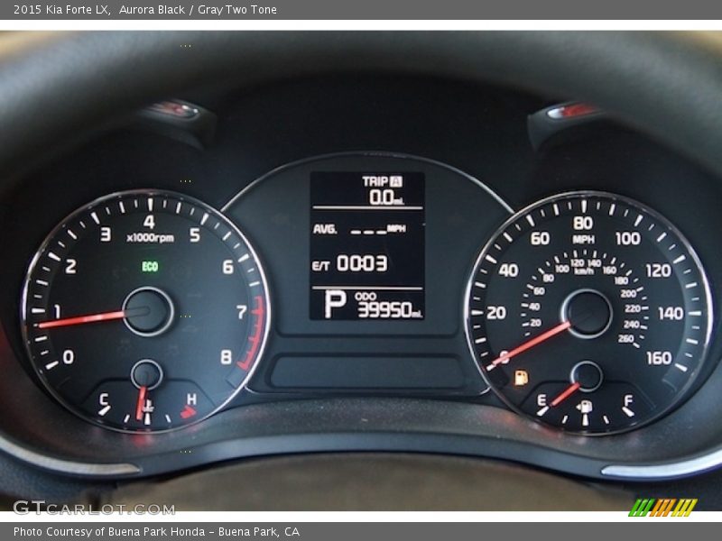 Aurora Black / Gray Two Tone 2015 Kia Forte LX