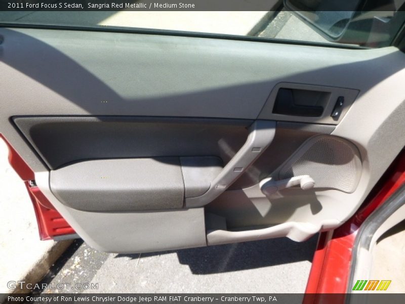 Sangria Red Metallic / Medium Stone 2011 Ford Focus S Sedan