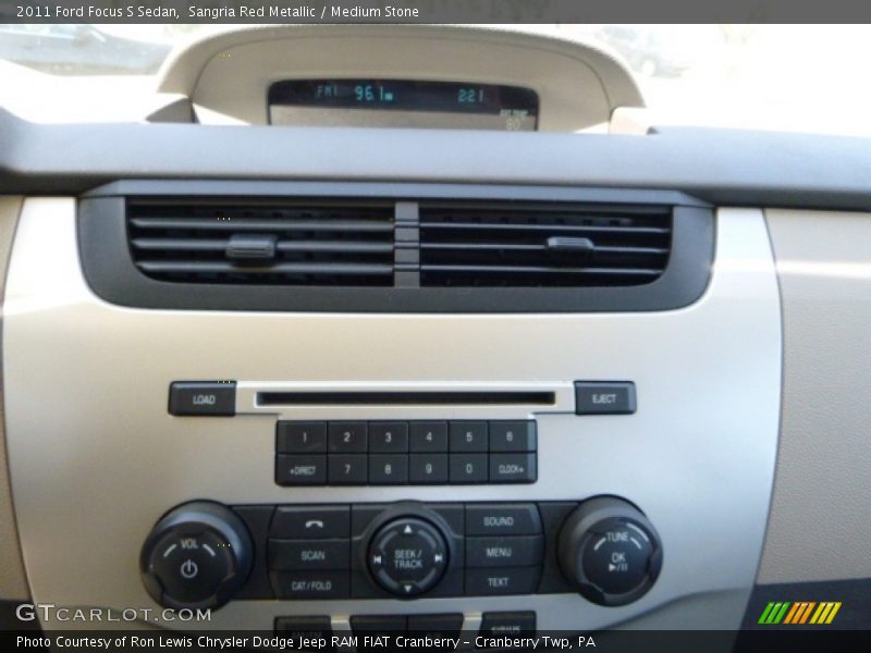 Sangria Red Metallic / Medium Stone 2011 Ford Focus S Sedan