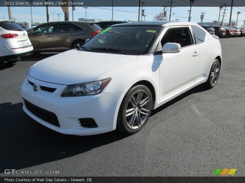 Super White / Dark Charcoal 2011 Scion tC