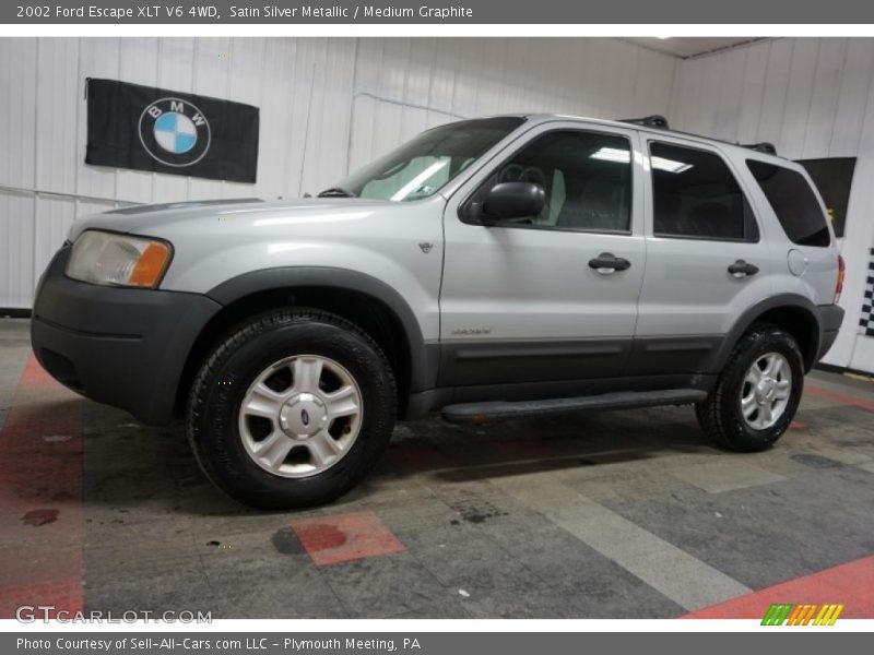 Satin Silver Metallic / Medium Graphite 2002 Ford Escape XLT V6 4WD