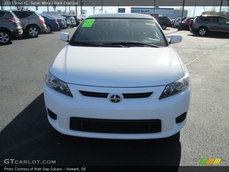 Super White / Dark Charcoal 2011 Scion tC